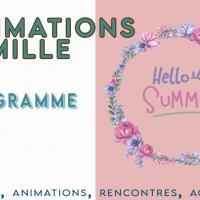 Programme animations Famille mai et juin